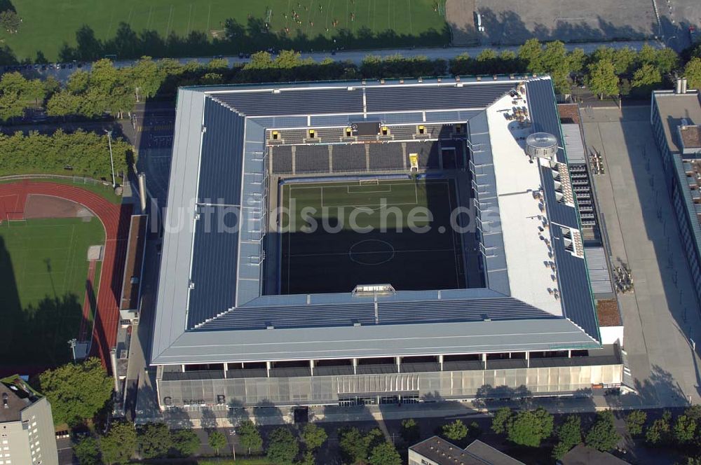 Luftaufnahme Bern - Stadion - Arena des Stade de Suisse in Bern in der Schweiz
