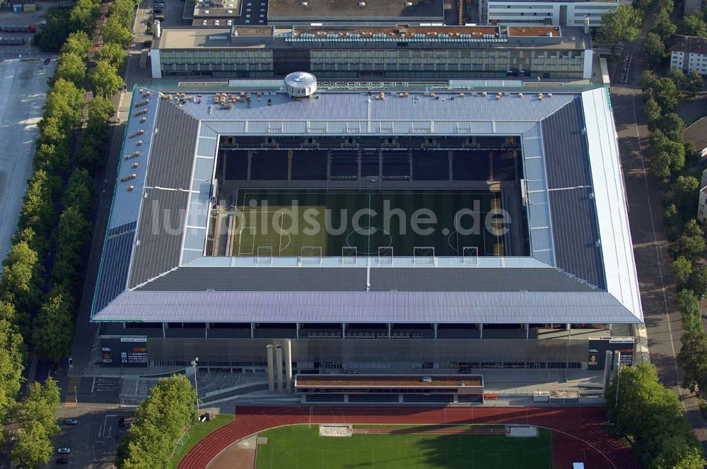 Bern von oben - Stadion - Arena des Stade de Suisse in Bern in der Schweiz