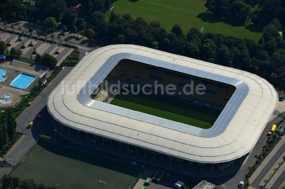 Luftbild Dresden - Stadion DDV-Stadion Dresden im Bundesland Sachsen