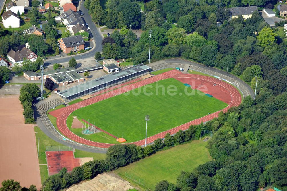 Bielefeld von oben - Stadion Rußheide in Bielefeld / Niedersachsen
