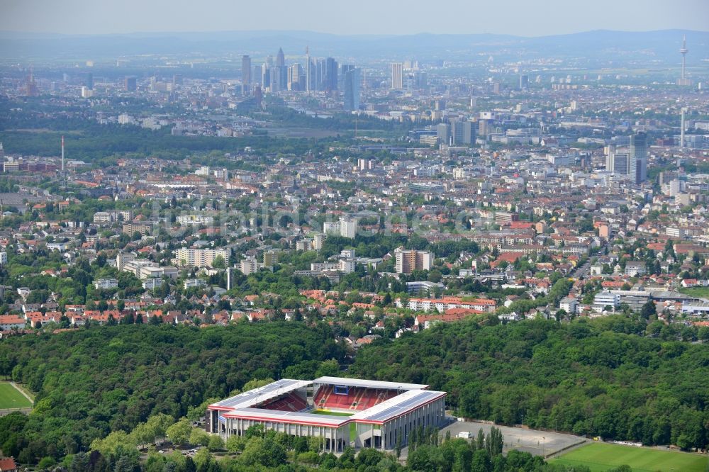 Offenbach am Main aus der Vogelperspektive: Stadion Sparda-Bank-Hessen-Stadion in Offenbach im Bundesland Hessen