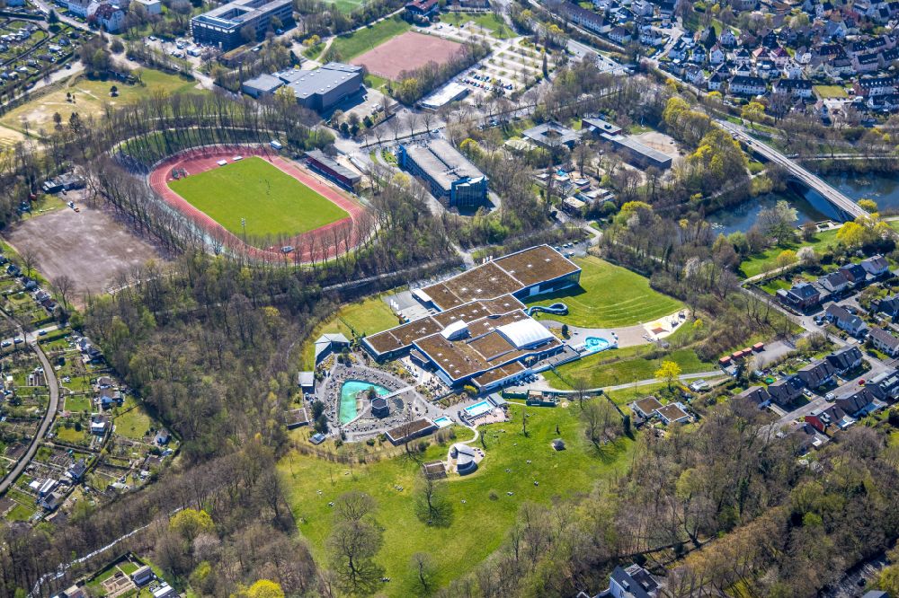Luftbild Hagen - Stadion - Sportpark Ischelandstadion an der Humpertstraße in Hagen im Bundesland Nordrhein-Westfalen, Deutschland