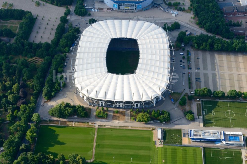 Hamburg von oben - Stadion Volksparkstadion des Hamburger HSV in Hamburg