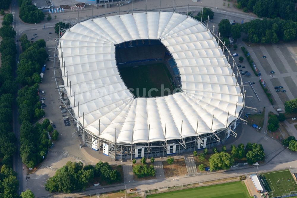 Hamburg aus der Vogelperspektive: Stadion Volksparkstadion des Hamburger HSV in Hamburg