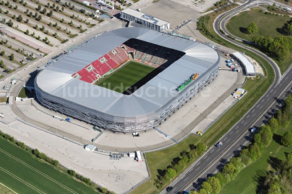 Luftbild Augsburg - Stadion WWK Arena Augsburg im Bundesland Bayern