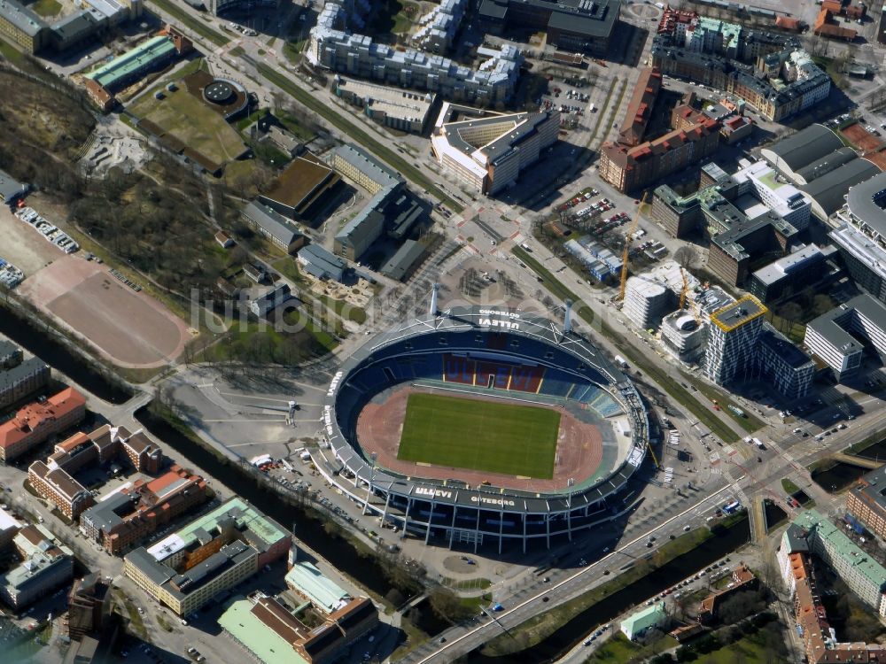 Göteborg von oben - Stadionanlage der Gamla Ullevi - Arena in Göteborg in der Provinz Västra Götalands in Schweden