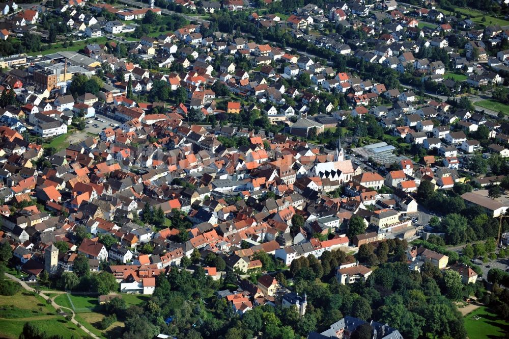 Luftbild Babenhausen - Stadtansicht von Babenhausen im Bundesland Hessen