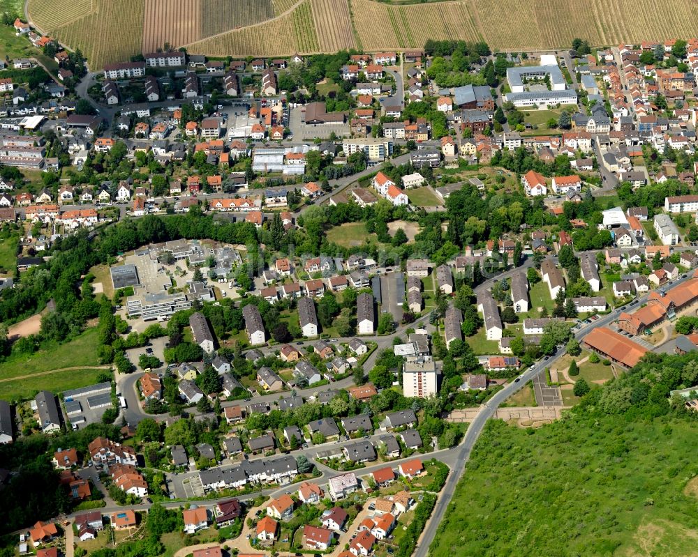 Luftaufnahme Bad Kreuznach - Stadtansicht von Bad Kreuznach an der Rüdesheimer Straße im Bundesland Rheinland-Pfalz