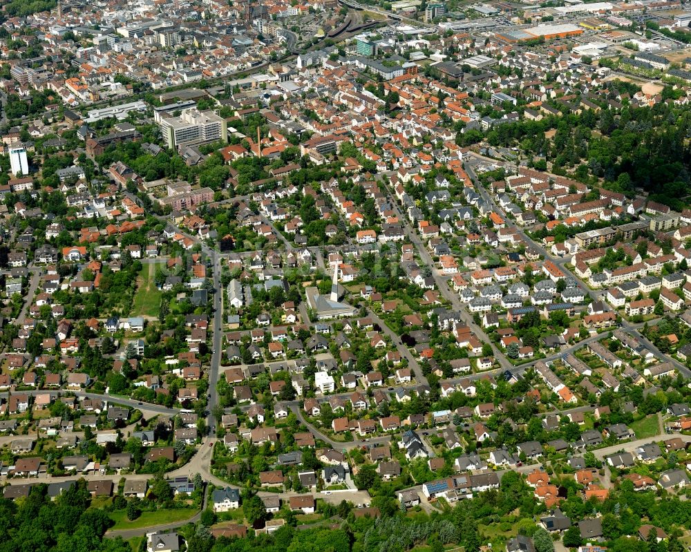 Luftaufnahme Bad Kreuznach - Stadtansicht von Bad Kreuznach im Bundesland Rheinland-Pfalz