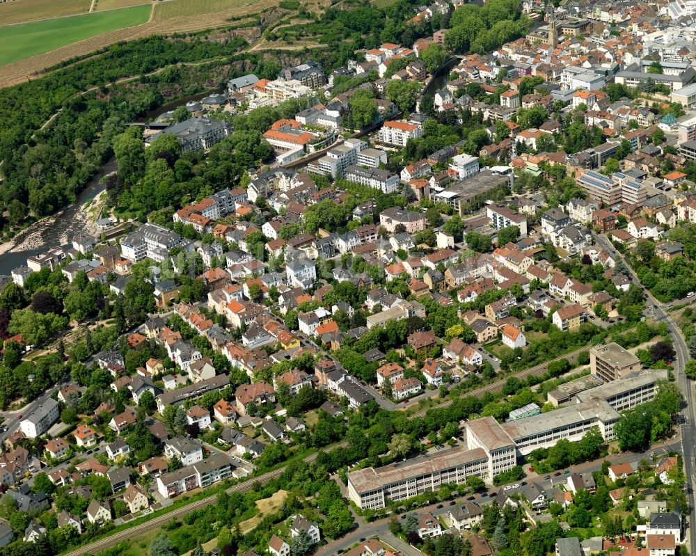 Bad Kreuznach von oben - Stadtansicht von Bad Kreuznach im Bundesland Rheinland-Pfalz