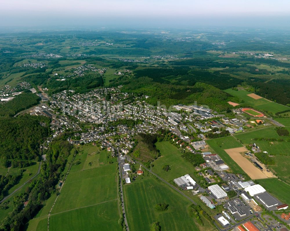 Luftaufnahme Bad Marienberg (Westerwald) - Stadtansicht von Bad Marienberg (Westerwald) im Bundesland Rheinland-Pfalz