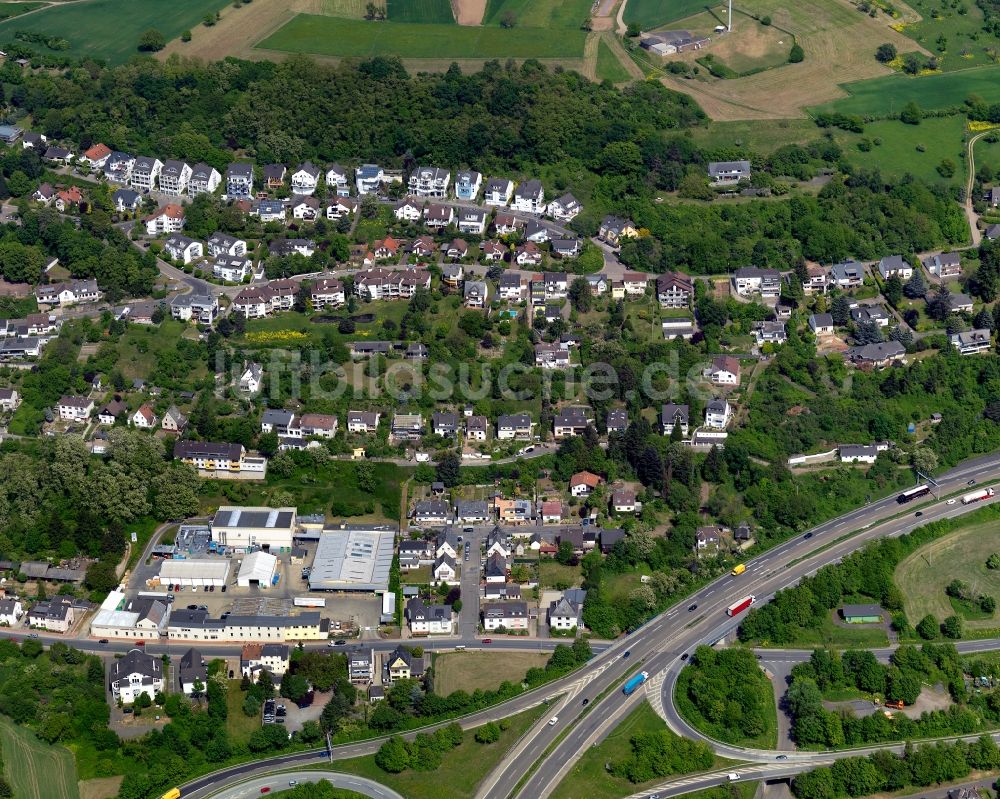 Luftaufnahme Bendorf - Stadtansicht von Bendorf am Rhein im Bundesland Rheinland-Pfalz
