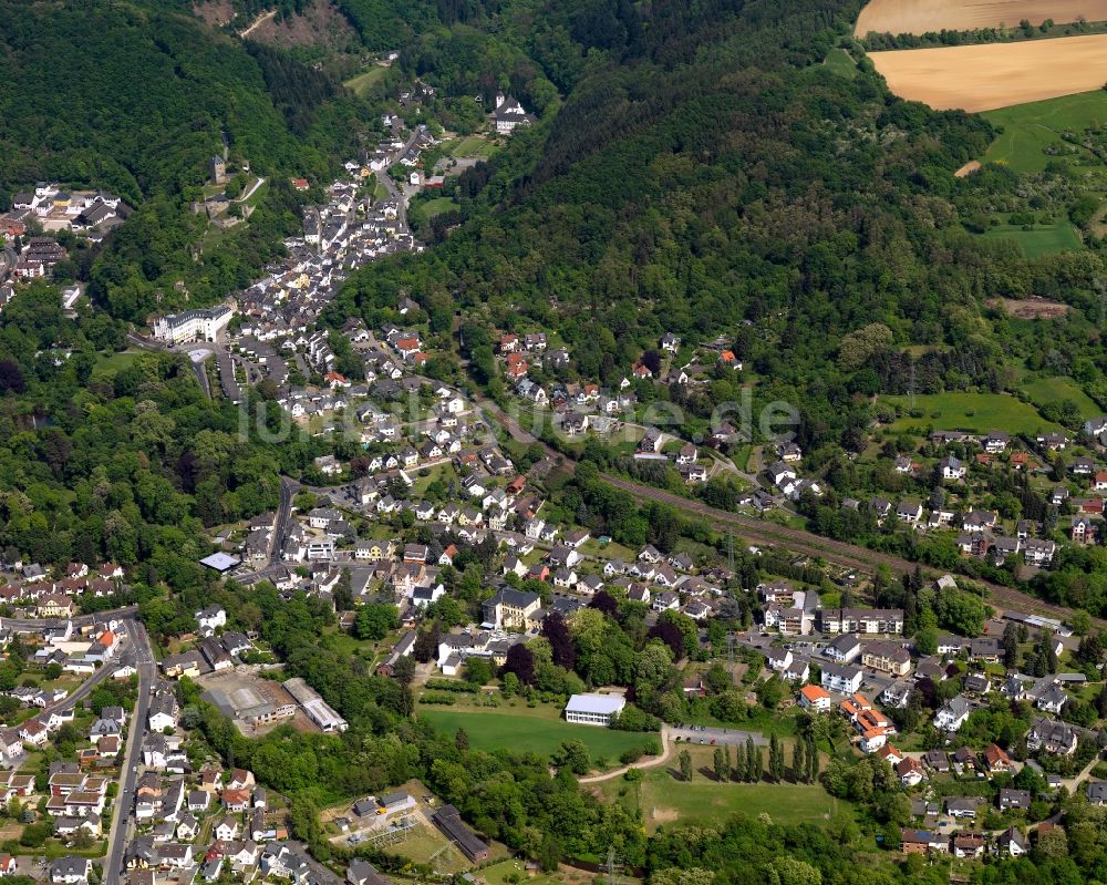 Luftbild Bendorf - Stadtansicht von Bendorf am Rhein im Bundesland Rheinland-Pfalz