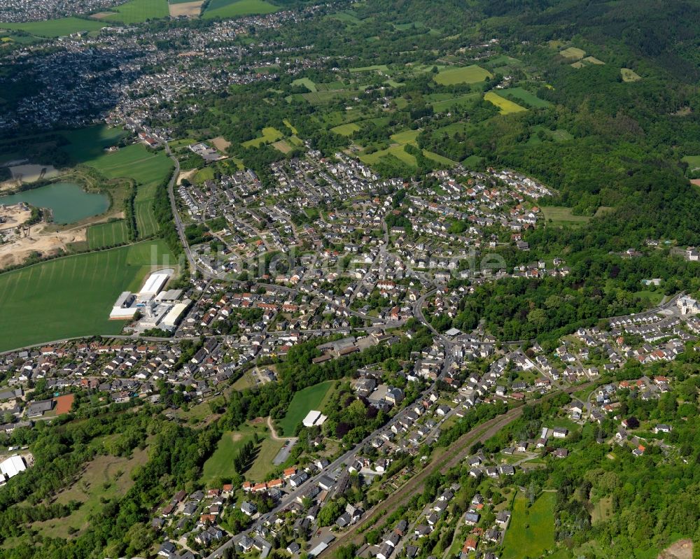 Luftaufnahme Bendorf, Sayn - Stadtansicht von Bendorf, Sayn im Bundesland Rheinland-Pfalz