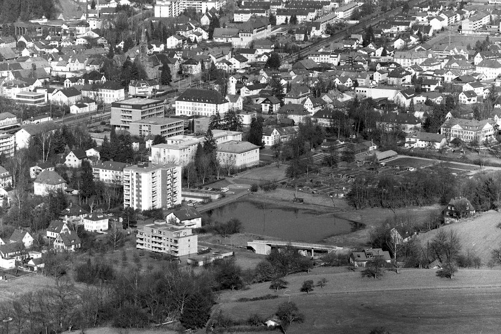 Luftbild Schopfheim - Stadtansicht vom Bereich Eisweiher im Stadtgebiet in Schopfheim im Bundesland Baden-Württemberg, Deutschland