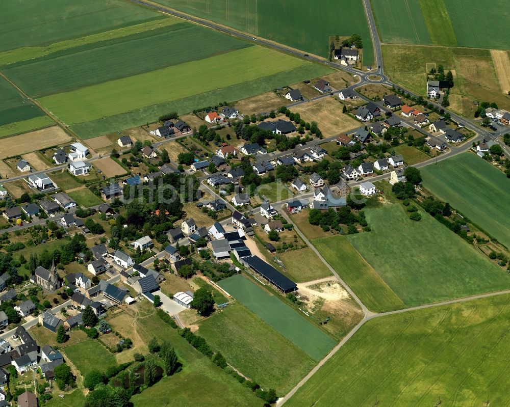 Luftaufnahme Binningen - Stadtansicht von Binningen im Bundesland Rheinland-Pfalz