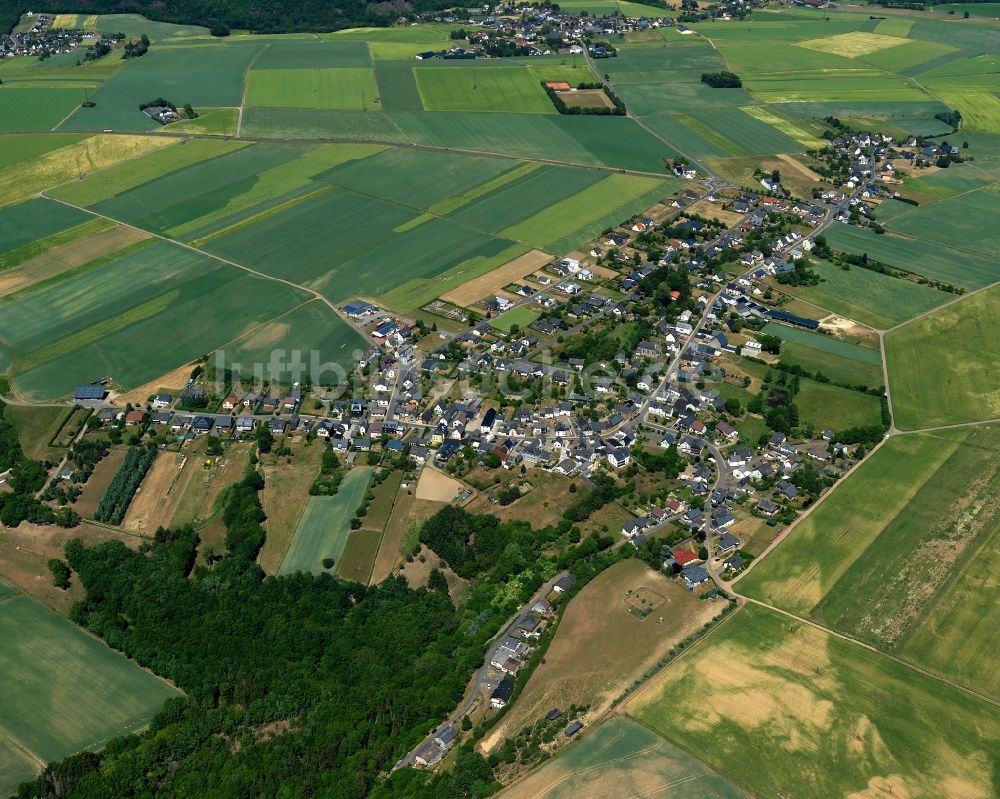 Binningen von oben - Stadtansicht von Binningen im Bundesland Rheinland-Pfalz