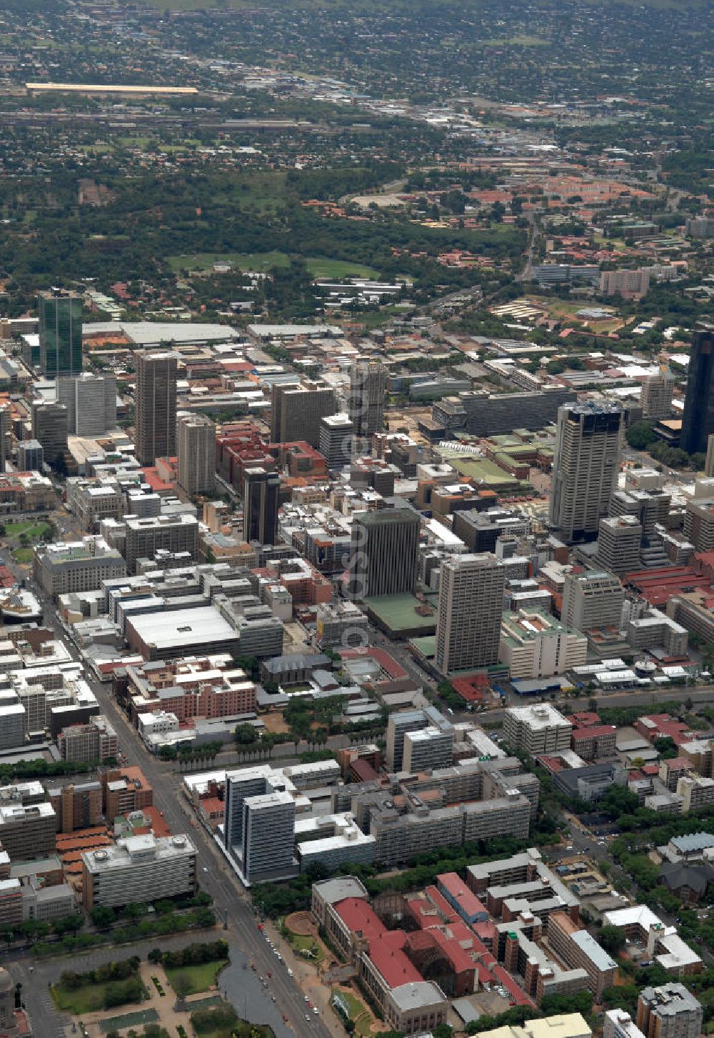 Pretoria aus der Vogelperspektive: Stadtansicht / Cityscape von Pretoria Südafrika / South Africa