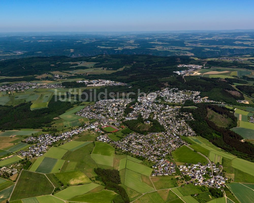 Luftbild Emmelshausen - Stadtansicht von Emmelshausen im Bundesland Rheinland-Pfalz
