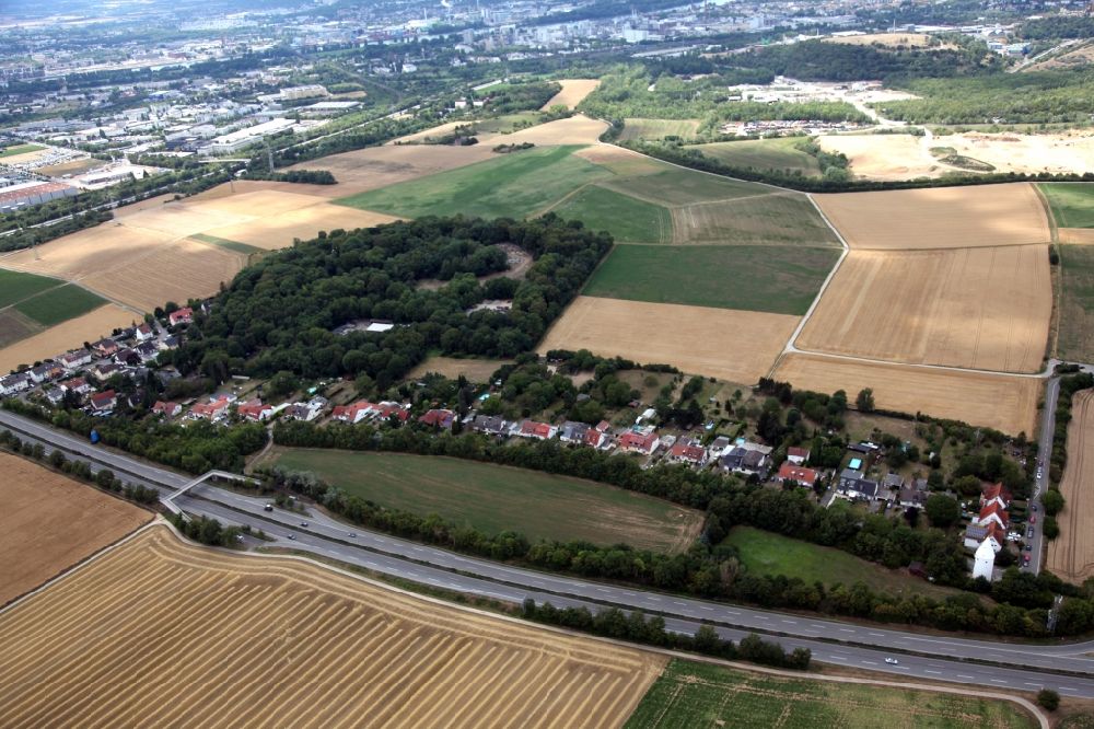 Wiesbaden von oben - Stadtansicht von Fort Biehler im Stadtgebiet im Ortsteil Erbenheim in Wiesbaden im Bundesland Hessen, Deutschland