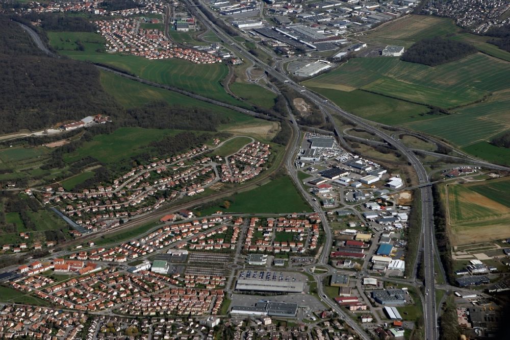 Luftbild Nancy - Stadtansicht der französischen Stadt Nancy in Lothringen in Frankreich