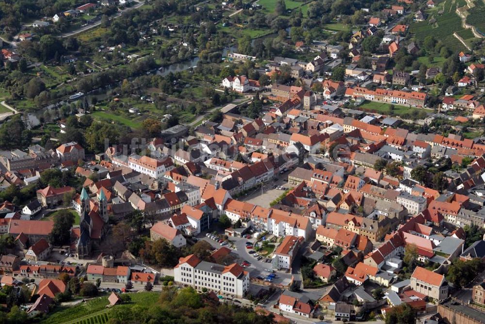 Luftaufnahme Freyburg/Unstrut - Stadtansicht von Freyburg an der Unstrut