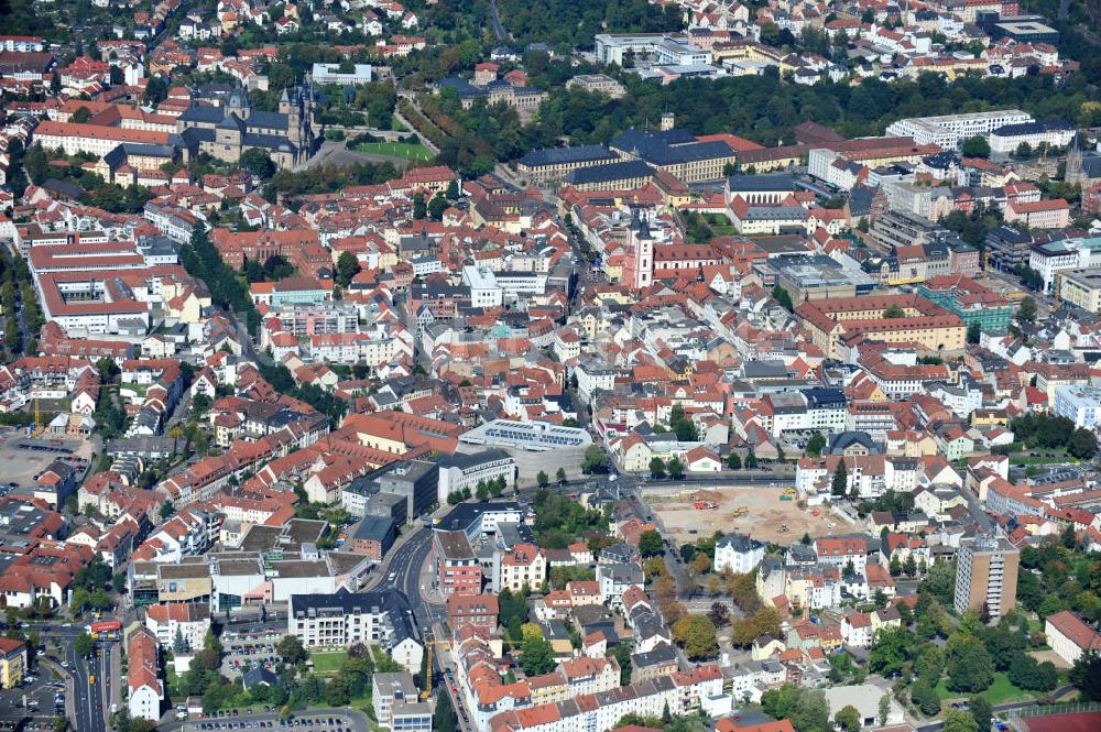 Luftbild Fulda - Stadtansicht der Fuldaer Altstadt im Innenstadtbereich in Hessen