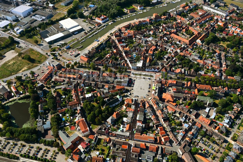 Luftaufnahme Glückstadt - Stadtansicht in Glückstadt im Bundesland Schleswig-Holstein, Deutschland