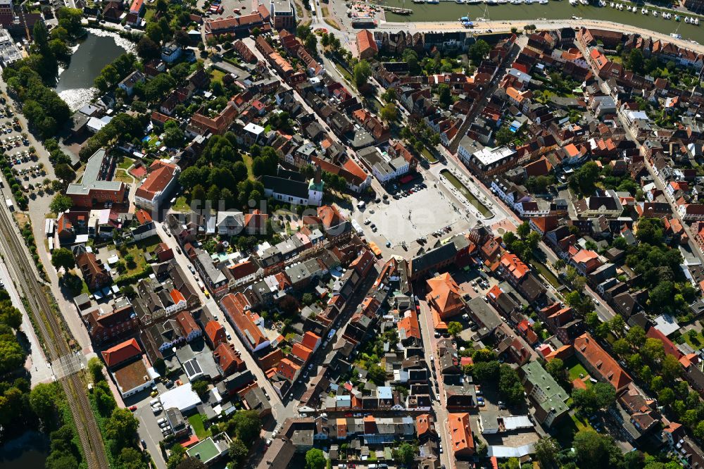 Glückstadt aus der Vogelperspektive: Stadtansicht in Glückstadt im Bundesland Schleswig-Holstein, Deutschland