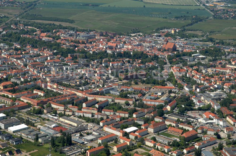 Greifswald von oben - Stadtansicht von Greifswald