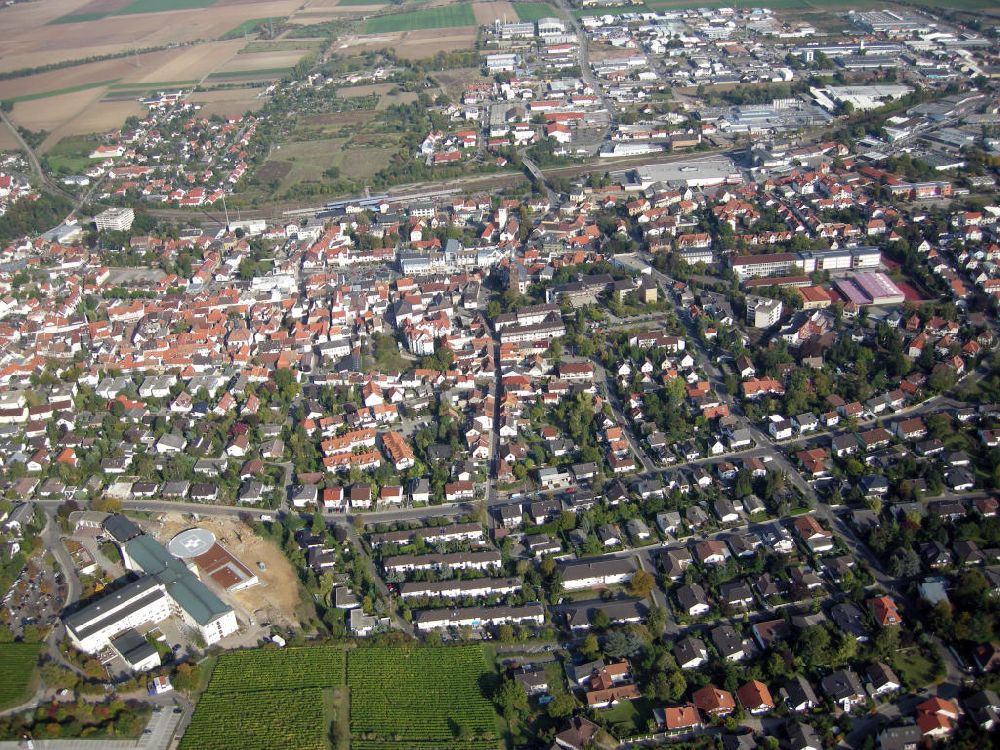 Luftaufnahme Grünstadt - Stadtansicht Grünstadt