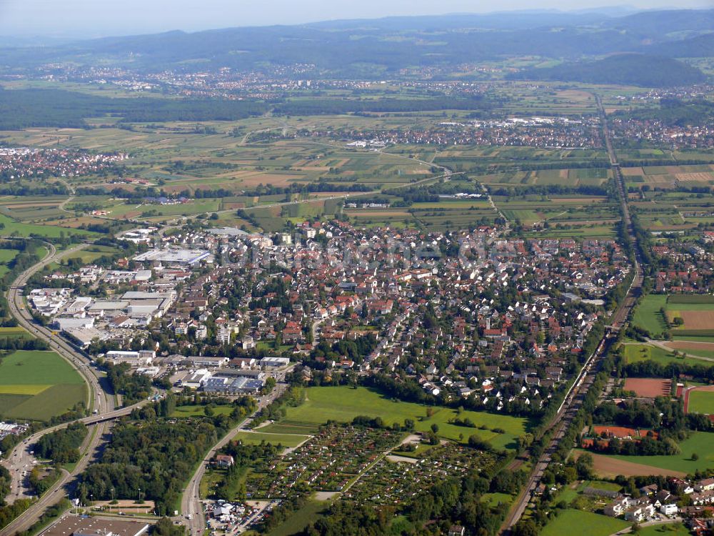Luftaufnahme Gundelfingen - Stadtansicht von Gundelfingen, Baden-Württemberg