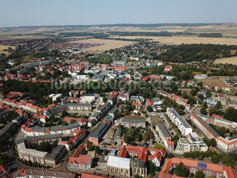 Luftbild Halberstadt - Stadtansicht von Halberstadt im Vorharz im Bundesland Sachsen-Anhalt