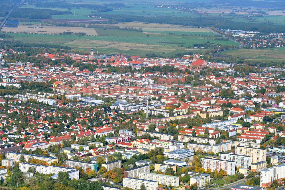 Luftbild Hansestadt Greifswald - Stadtansicht der Hansestadt Greifswald im Bundesland Mecklenburg-Vorpommern, Deutschland