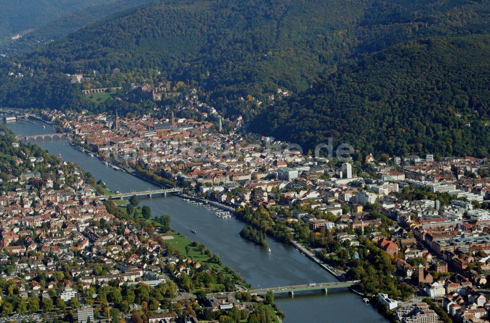 Luftaufnahme Heidelberg - Stadtansicht Heidelberg