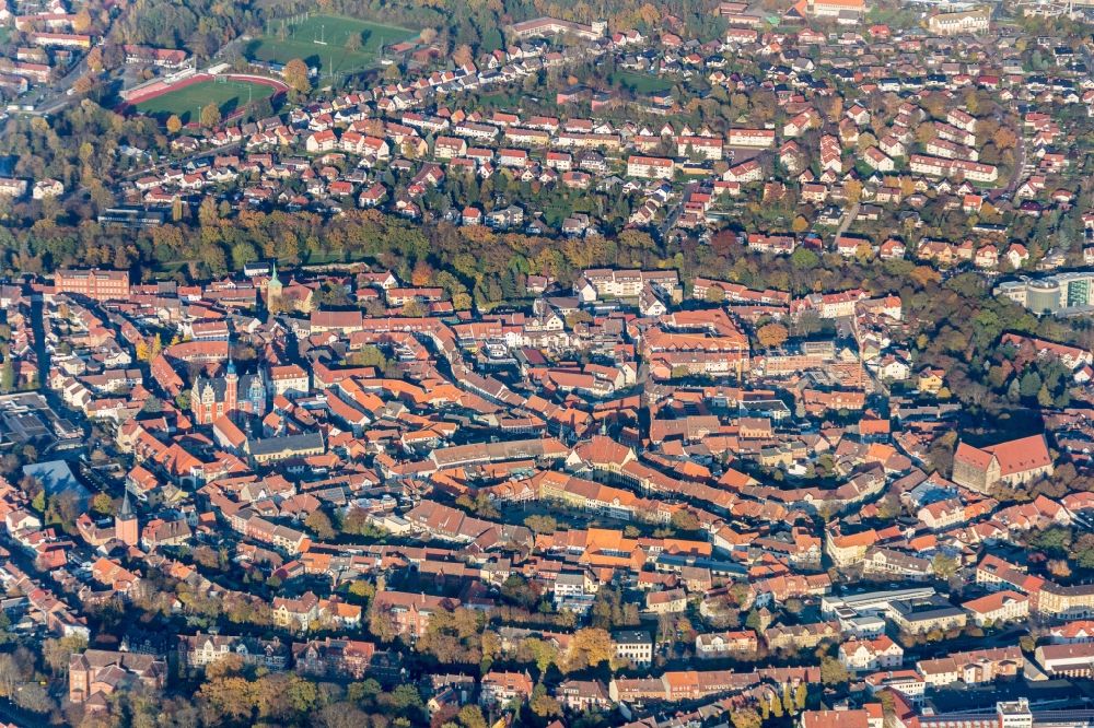 Luftbild Helmstedt - Stadtansicht von Helmstedt im Bundesland Niedersachsen
