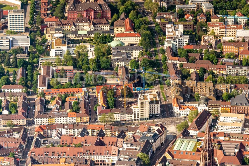 Freiburg im Breisgau von oben - Stadtansicht Herdern im Stadtgebiet in Freiburg im Breisgau im Bundesland Baden-Württemberg, Deutschland