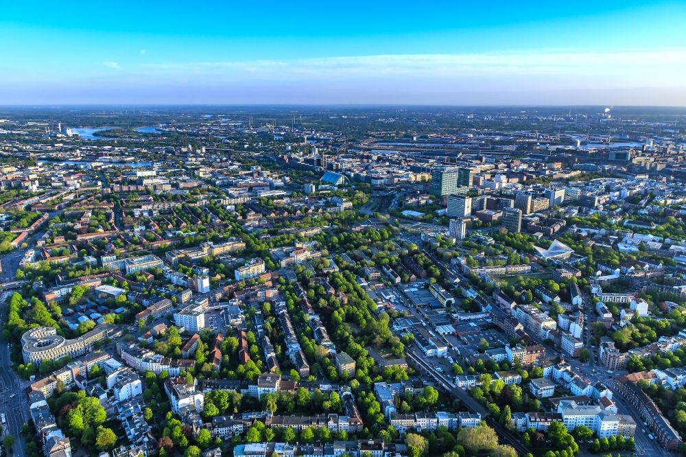 Luftbild Hamburg - Stadtansicht Hohenfelde im Stadtgebiet in Hamburg, Deutschland