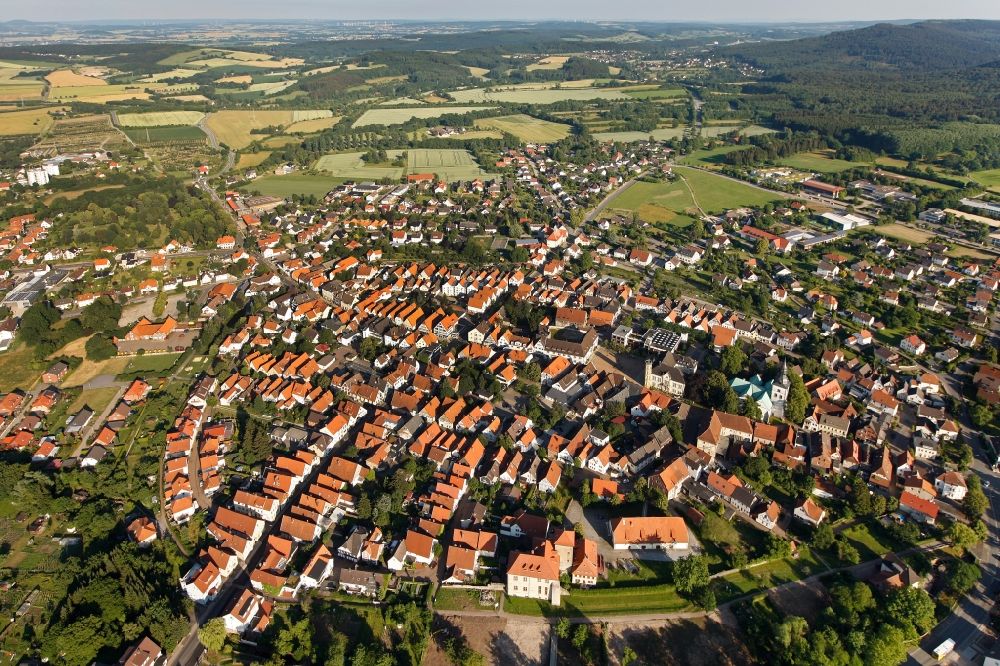 Luftaufnahme Horn-Bad Meinberg - Stadtansicht von Horn-Bad Meinberg im Bundesland Nordrhein-Westfalen