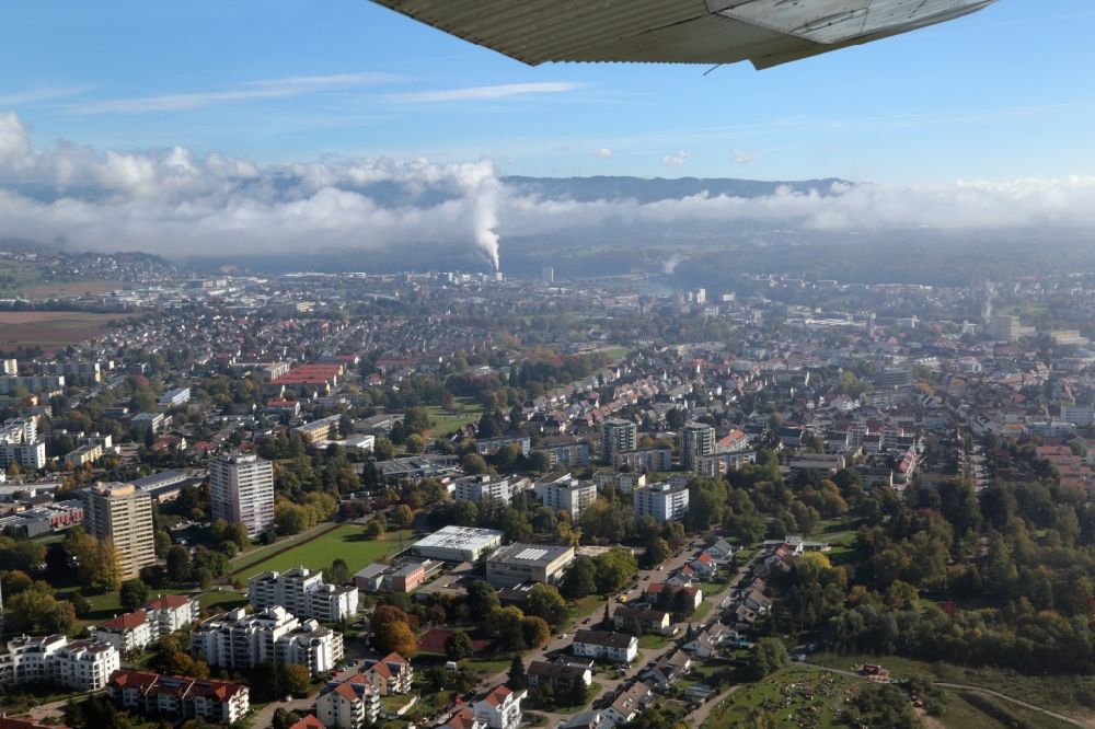 Luftbild Rheinfelden (Baden) - Stadtansicht der Industriestadt Rheinfelden (Baden) im Bundesland Baden-Württemberg, Deutschland