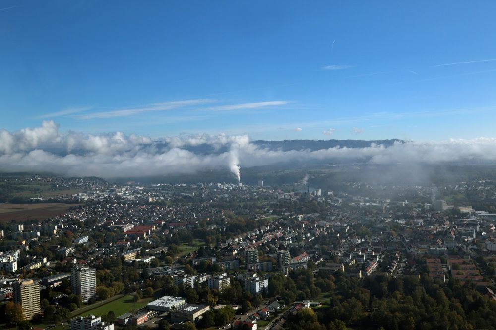 Luftaufnahme Rheinfelden (Baden) - Stadtansicht der Industriestadt Rheinfelden (Baden) im Bundesland Baden-Württemberg, Deutschland