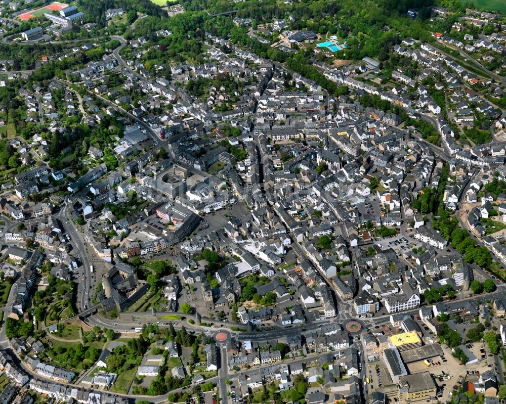 Luftbild Mayen - Stadtansicht der Innenstadt von Mayen im Bundesland Rheinland-Pfalz