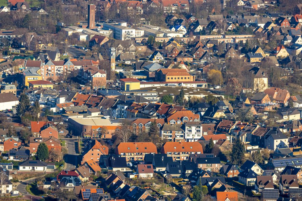 Selm von oben - Stadtansicht der Innenstadt in Selm im Bundesland Nordrhein-Westfalen, Deutschland