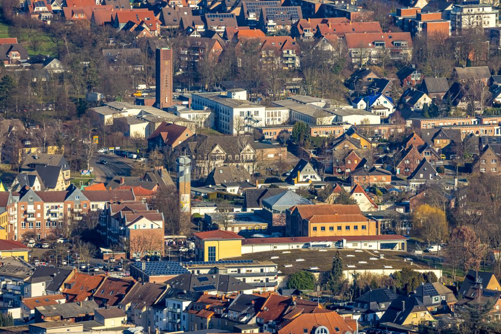 Selm aus der Vogelperspektive: Stadtansicht der Innenstadt in Selm im Bundesland Nordrhein-Westfalen, Deutschland