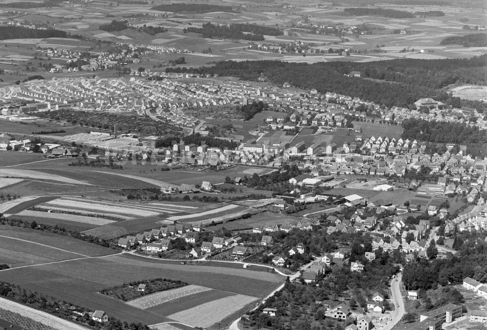 Luftaufnahme Aalen - Stadtansicht vom Innenstadtbereich in Aalen im Bundesland Baden-Württemberg, Deutschland