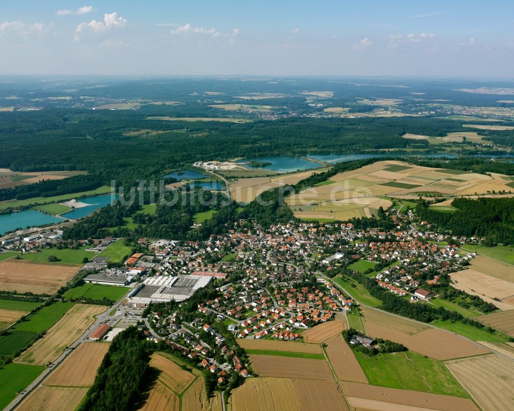 Luftaufnahme Ablach - Stadtansicht vom Innenstadtbereich in Ablach im Bundesland Baden-Württemberg, Deutschland