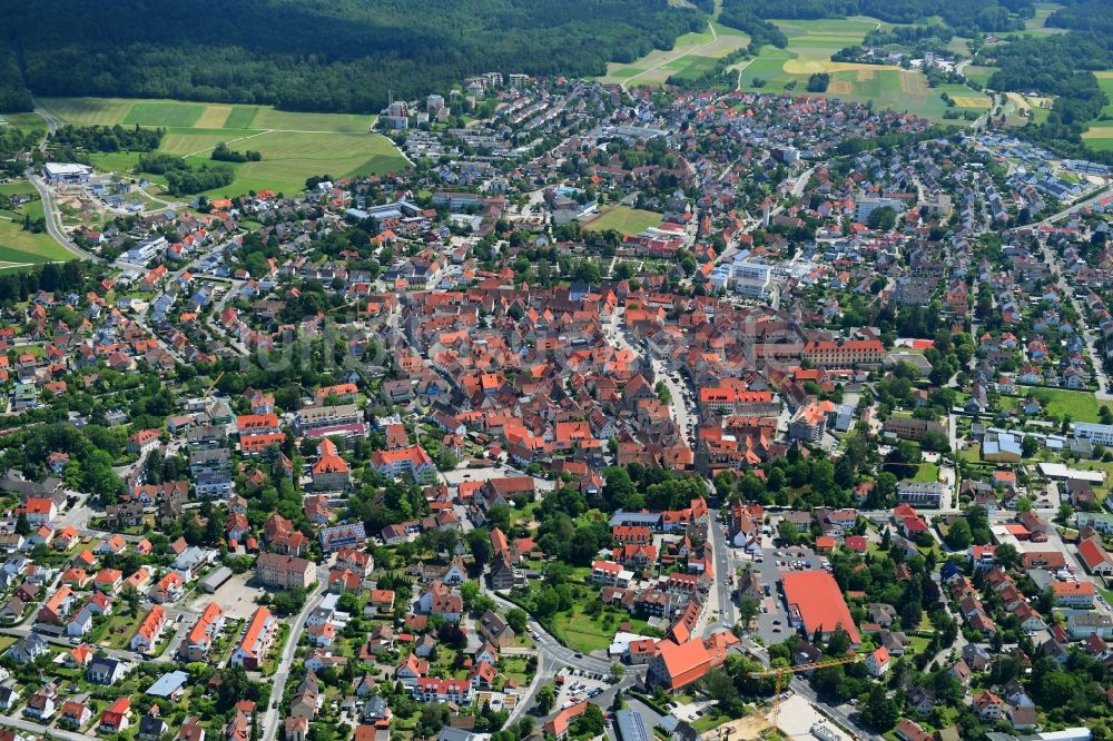 Luftbild Altdorf - Stadtansicht vom Innenstadtbereich in Altdorf im Bundesland Bayern, Deutschland