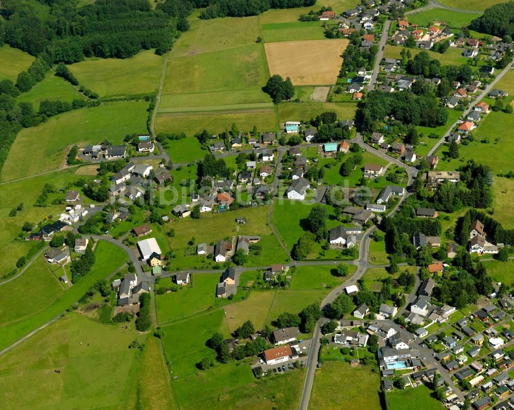 Asbach, Germscheid aus der Vogelperspektive: Stadtansicht vom Innenstadtbereich in Asbach, Germscheid im Bundesland Rheinland-Pfalz