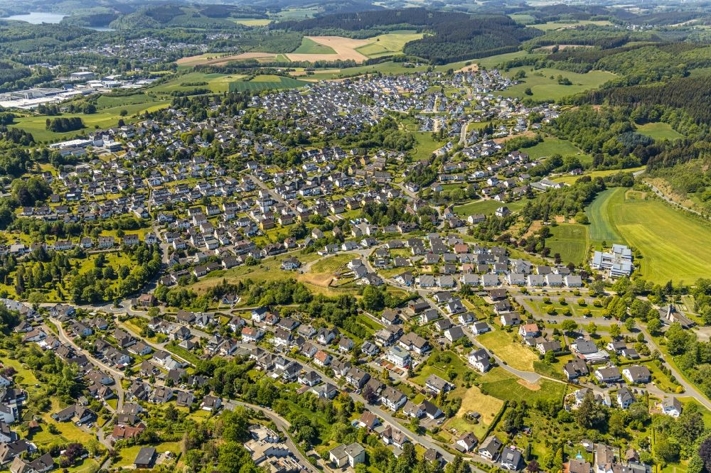 Luftbild Attendorn - Stadtansicht vom Innenstadtbereich in Attendorn im Bundesland Nordrhein-Westfalen, Deutschland