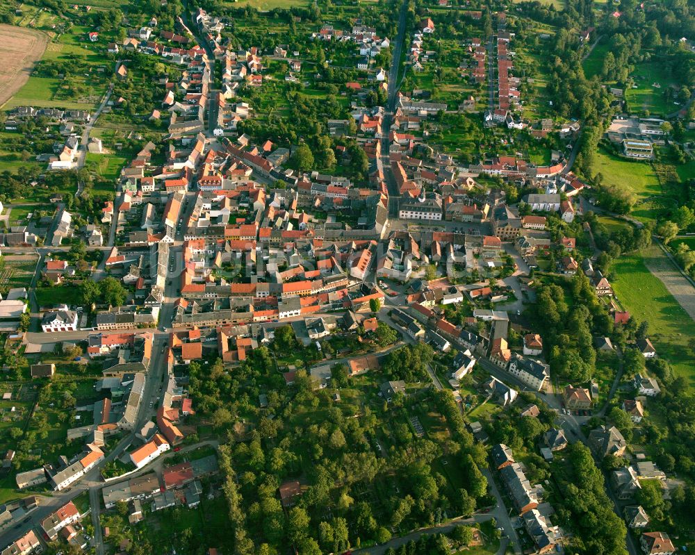 Luftbild Auma - Stadtansicht vom Innenstadtbereich in Auma im Bundesland Thüringen, Deutschland